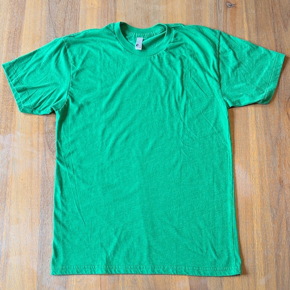 American Apparel 50/50 Vibrant Green Short Sleeve Tee